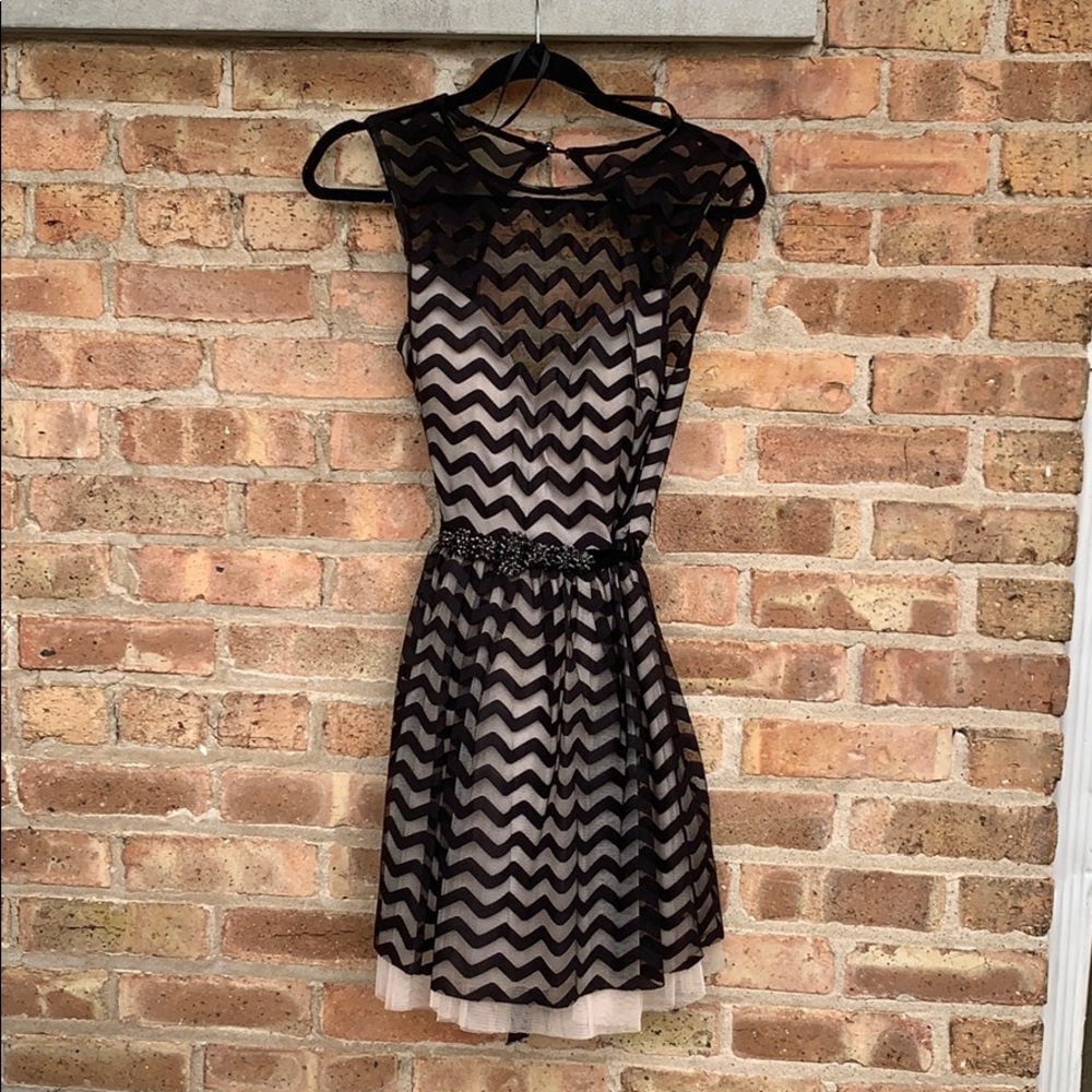 cute striped formal dress